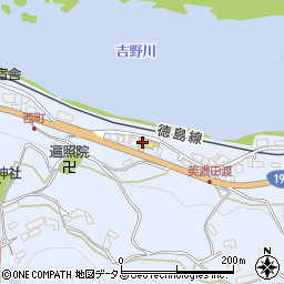 徳島トヨペット　三加茂店周辺の地図
