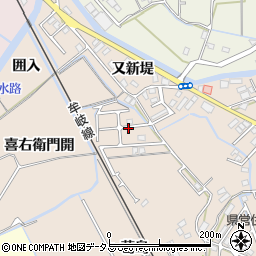 徳島県徳島市西須賀町喜右衛門開周辺の地図