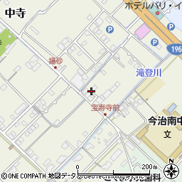愛媛県今治市中寺224周辺の地図