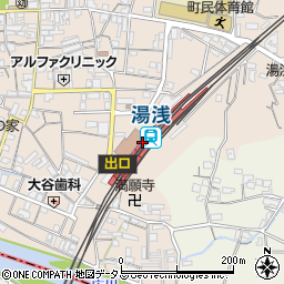 湯浅駅周辺の地図