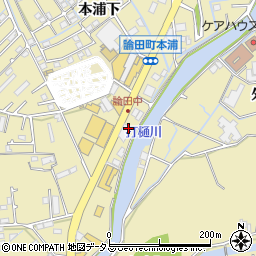 島田自動車株式会社論田営業所周辺の地図