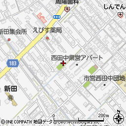 山口県防府市新田871-5周辺の地図