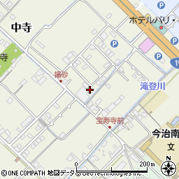 愛媛県今治市中寺218-2周辺の地図