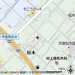 愛媛県今治市松木299周辺の地図