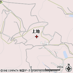 徳島県徳島市大谷町上地周辺の地図