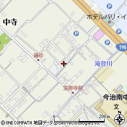 愛媛県今治市中寺217-3周辺の地図