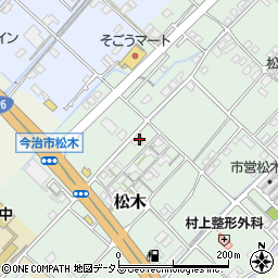 愛媛県今治市松木301-2周辺の地図