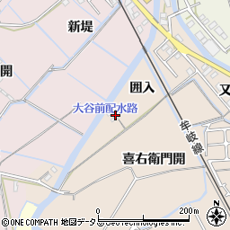 徳島県徳島市西須賀町囲入周辺の地図
