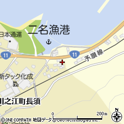 愛媛県四国中央市川之江町余木1205周辺の地図