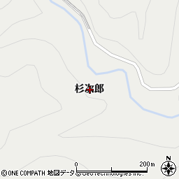 徳島県名西郡神山町阿野杉次郎周辺の地図