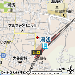 湯浅駅前公衆トイレ周辺の地図