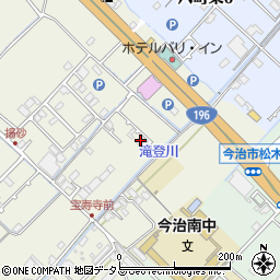 愛媛県今治市中寺233周辺の地図