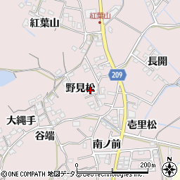 徳島県徳島市大谷町野見松周辺の地図