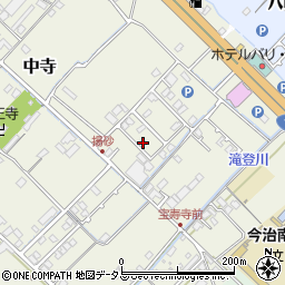 愛媛県今治市中寺217周辺の地図