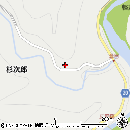 徳島県名西郡神山町阿野北馬喰草周辺の地図
