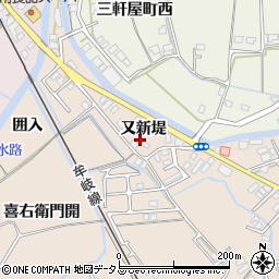 徳島県徳島市西須賀町又新堤周辺の地図