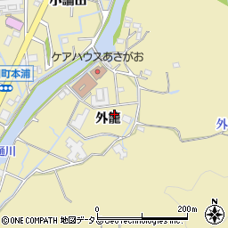 徳島県徳島市大原町外籠周辺の地図