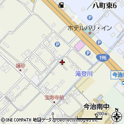 愛媛県今治市中寺232-2周辺の地図