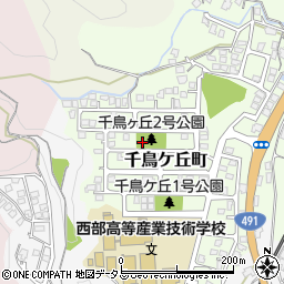 山口県下関市千鳥ケ丘町周辺の地図