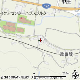 徳島県三好郡東みよし町中庄1684-1周辺の地図