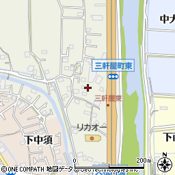 徳島県徳島市三軒屋町東周辺の地図