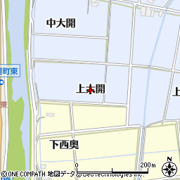 徳島県徳島市雑賀町（上大開）周辺の地図