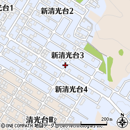 山口県周南市新清光台3丁目周辺の地図