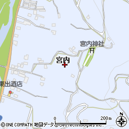 徳島県つるぎ町（美馬郡）貞光（宮内）周辺の地図