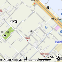 愛媛県今治市中寺196周辺の地図