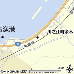 愛媛県四国中央市川之江町余木1092周辺の地図