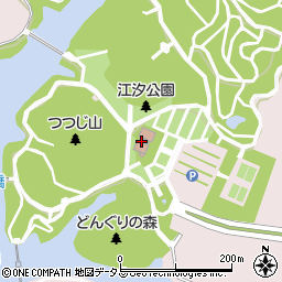 江汐公園管理棟周辺の地図