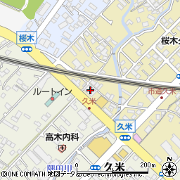 焼肉牛太徳山久米店周辺の地図