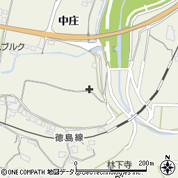 徳島県三好郡東みよし町中庄1606-1周辺の地図