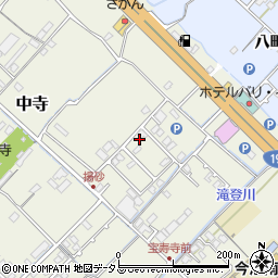 愛媛県今治市中寺214周辺の地図
