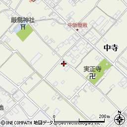 愛媛県今治市中寺78周辺の地図