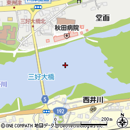 三好大橋周辺の地図
