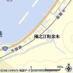 愛媛県四国中央市川之江町余木995周辺の地図