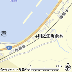 愛媛県四国中央市川之江町余木1007周辺の地図