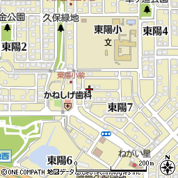 山口県下松市東陽周辺の地図