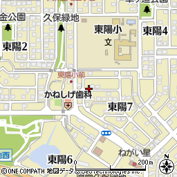 山口県下松市東陽周辺の地図