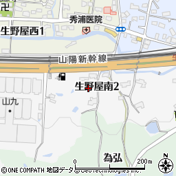 山口県下松市生野屋南2丁目周辺の地図