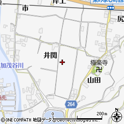 徳島県三好郡東みよし町西庄井関周辺の地図