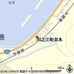 愛媛県四国中央市川之江町余木999周辺の地図