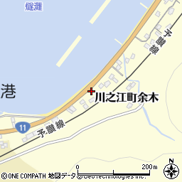 愛媛県四国中央市川之江町余木1003周辺の地図