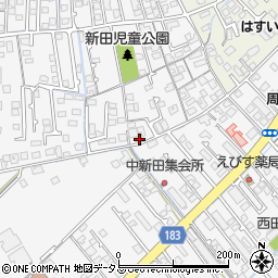 山口県防府市新田615-7周辺の地図