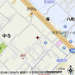 愛媛県今治市中寺207周辺の地図