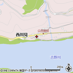 徳島県三好市池田町西山枇杷木谷494周辺の地図