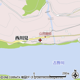 徳島県三好市池田町西山枇杷木谷504周辺の地図