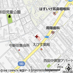 山口県防府市新田598周辺の地図