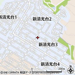 山口県周南市新清光台周辺の地図